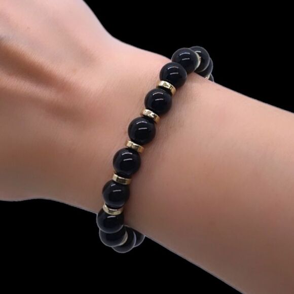 NWT Wool + Pepper Co. ONYX Bracelet - Picture 13 of 14